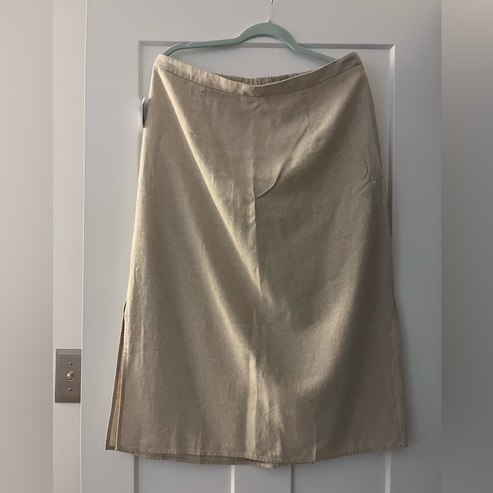 NWT Linen Tan Women's Skirt